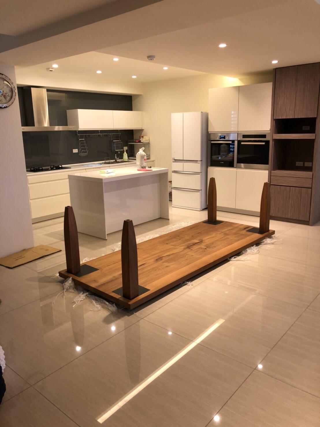 木腳-原木桌腳 客製木桌腳